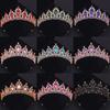 Baroque Crystal Crown Tiara for Women Bride Rhinestone Prom Diadem Bridal Wedding Hair Accessories Jewelry Tiaras and Crowns