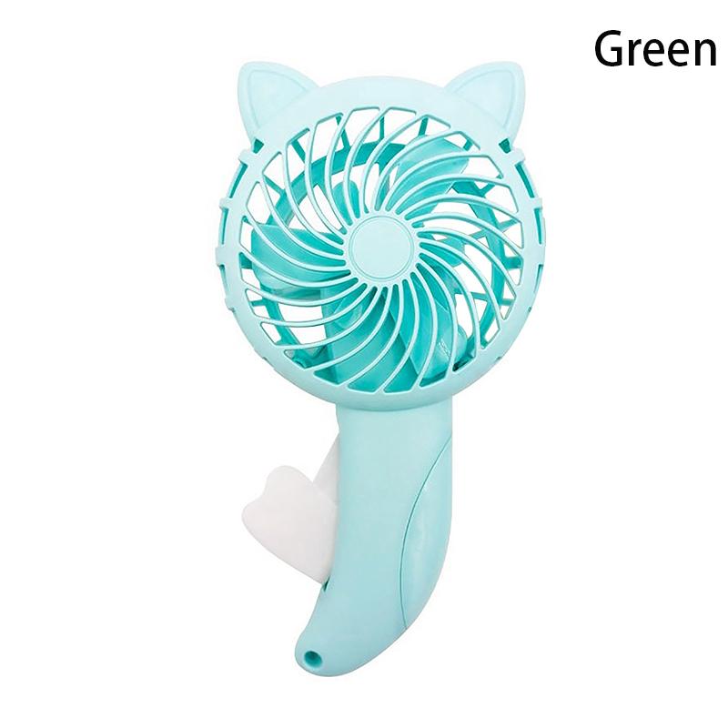 

Портативный ручной вентилятор с нагнетательным давлением Мини-ручной вентилятор без батареи Мультяшный вентилятор Летний охладитель воздуха Дорожный домашний вентилятор