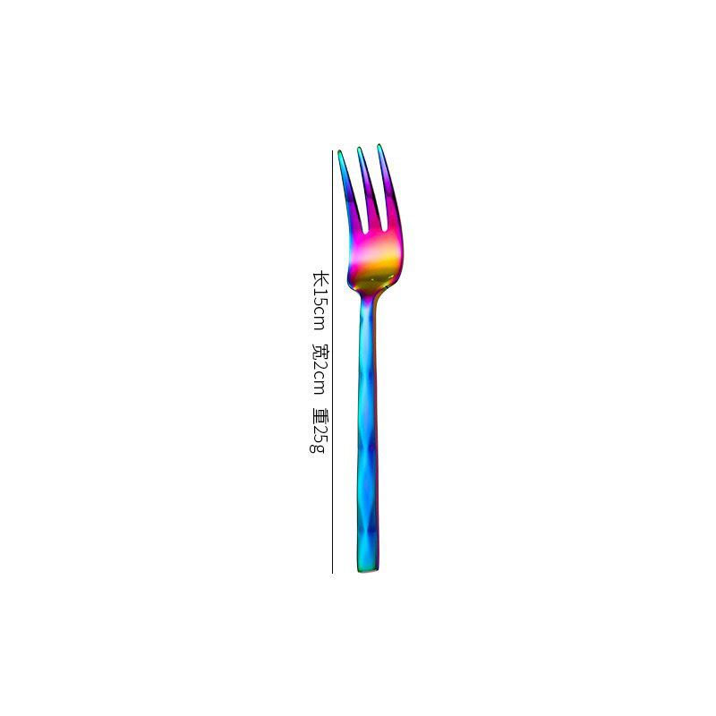 410 Stainless Steel Diamond Handle 5-Piece Tableware Set: Knife, Fork, Spoon for Steak/Western Food in Gift Box