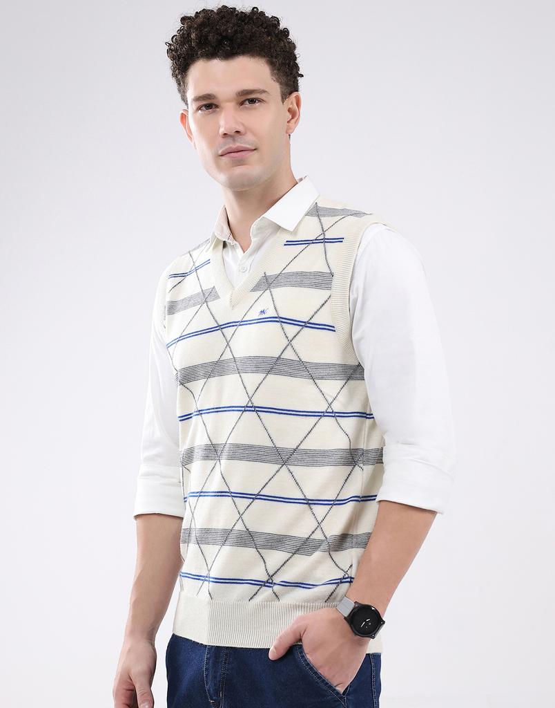 Monte Carlo Men's V Neck Sleeveless Sweater