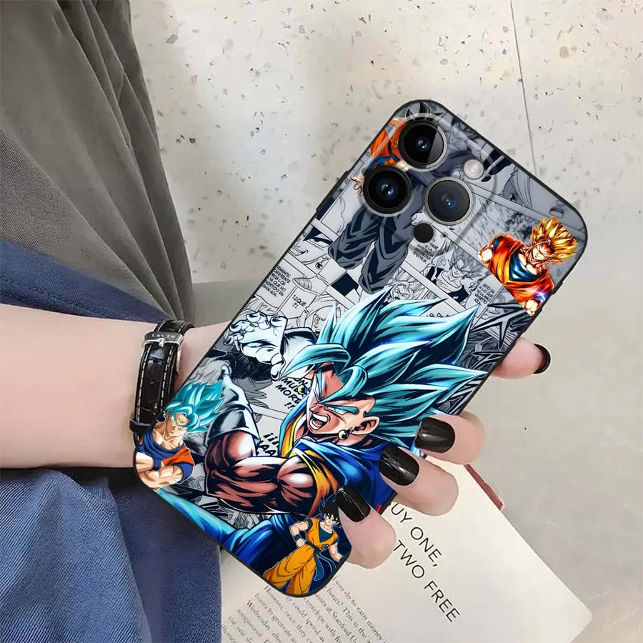 Dragon Ball Anime Goku Black Soft Phone Cover Case for iPhone 13 12 11 17 Pro Max 15 16 14 Plus XS Max 7 8 17Air XR