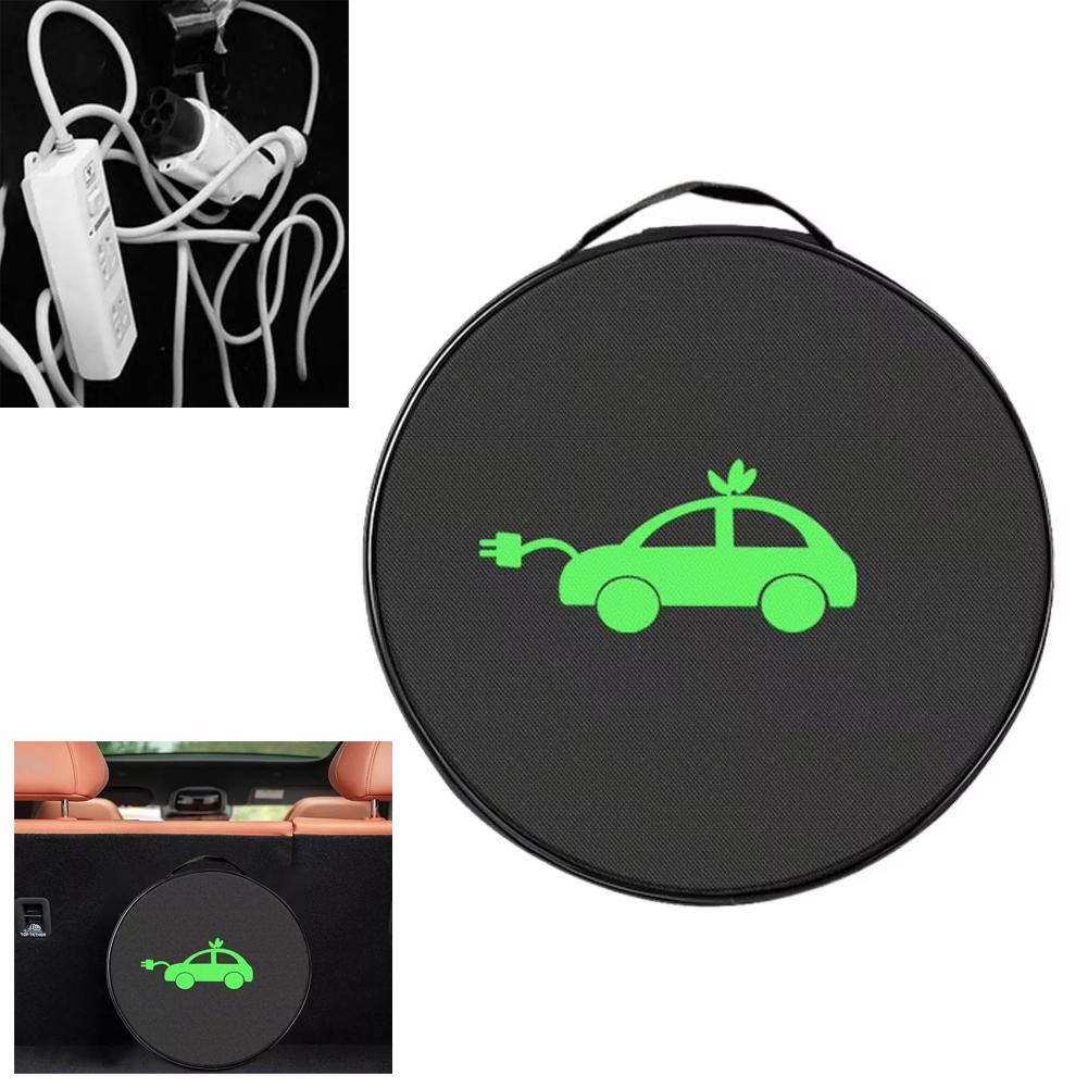 Easy To Clean Car Charging Cable Storage Bag Electric Vehicle Charger Bag