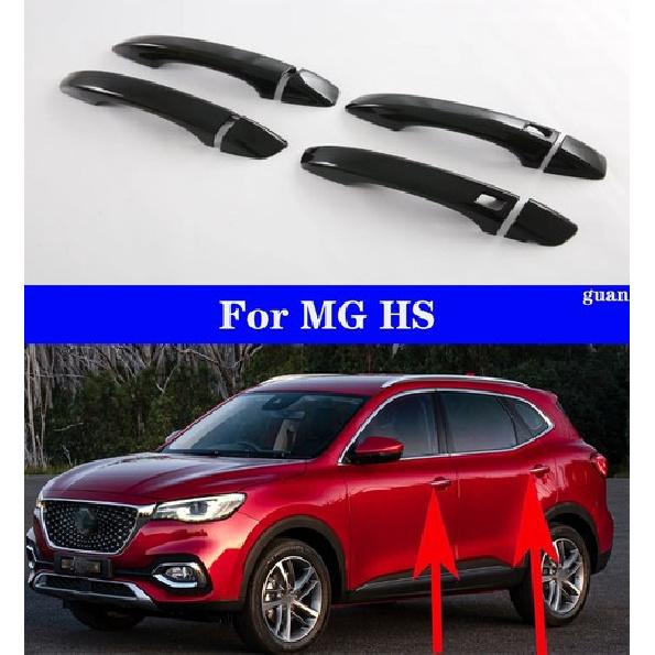 Car Four Door Handle Decorative Frame Black For MG HS -2024