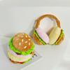 Plush Hamburger Ear Warmer Thickened Cold Protection Earmuffs Warm Plush Funny Ear Cover  Student