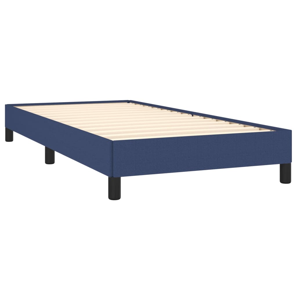 Vidaxl Bed Frame Without Mattress Blue 90X190 Cm Fabric