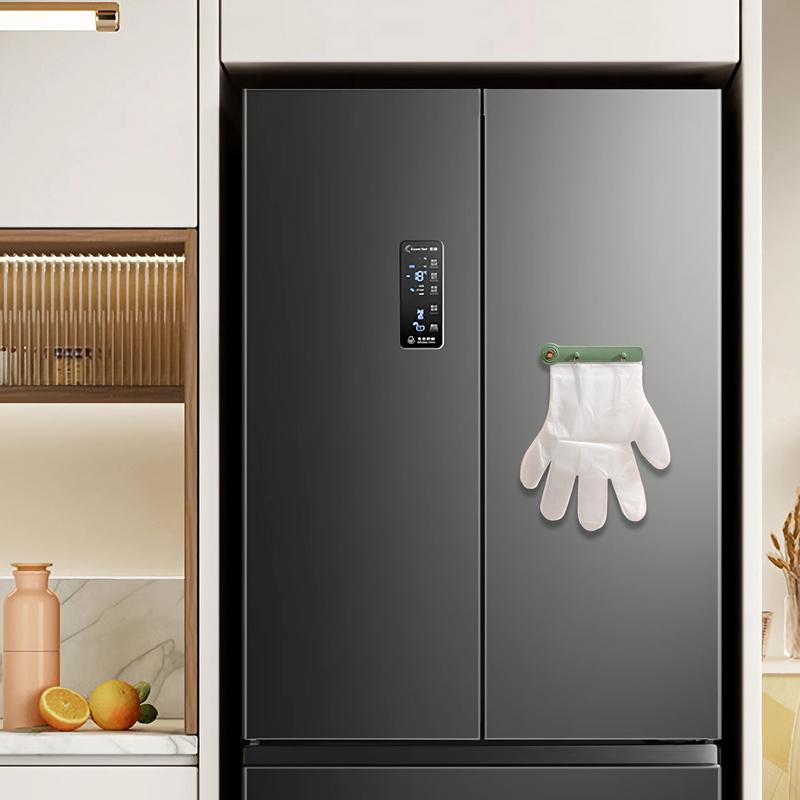 Gloves Clip Gloves Holder Punch-Free Dispenser Storage Holder Home Restaurant Supply Gloves Holder Kitchen Gadget with 100PCS
