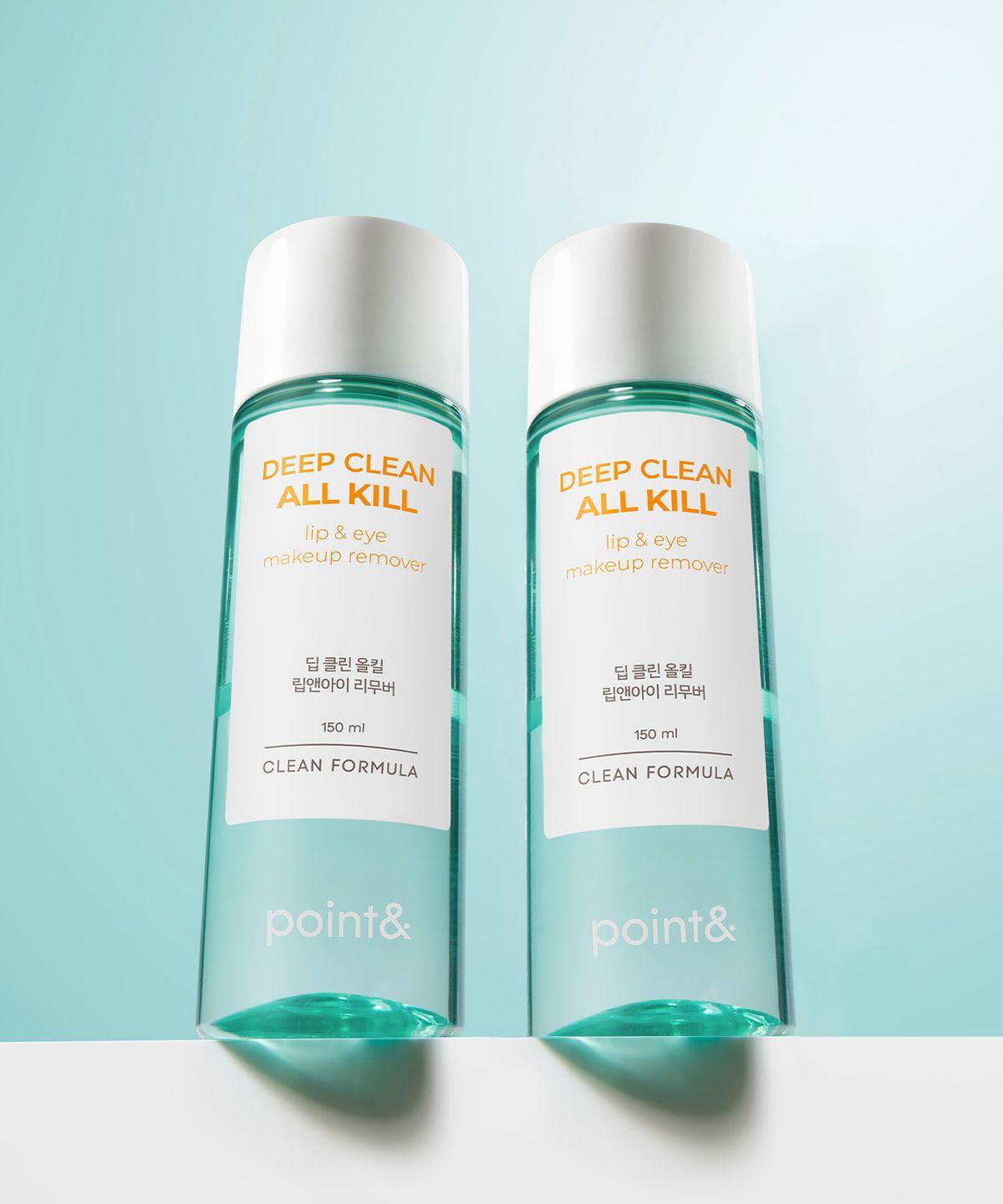 [2-pack] Deep Clean All Kill Lip & Eye Makeup Remover 150ml