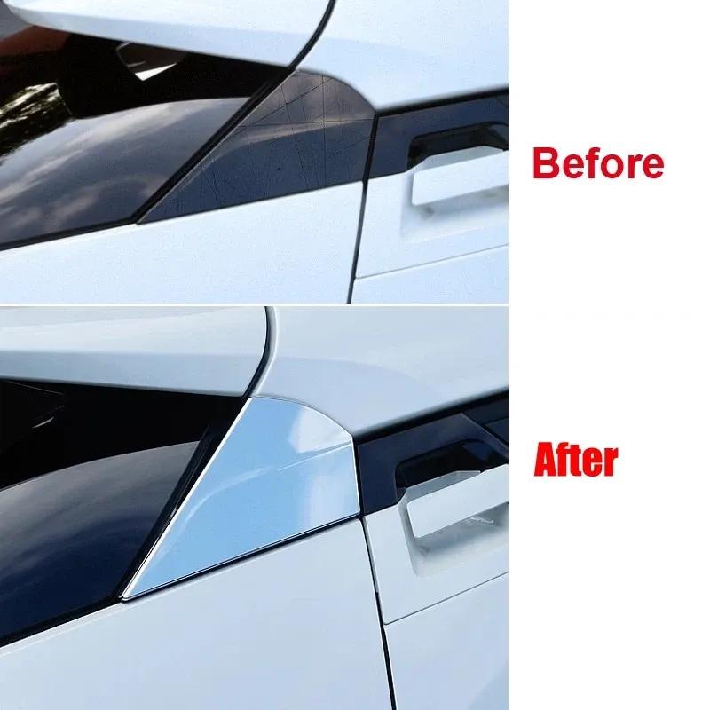 For Toyota CHR C-HR  2018      ABS Rear Window Spoiler Side Cover Tail Triangle Trim Decoration Accessories