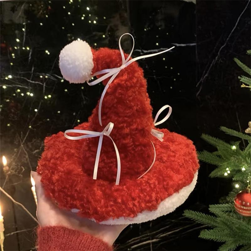 

Реалистичная Рождественская заколка для волос боковая заколка шапка Санты заколка для волос милый пушистый бантик Рождественская заколка-клипса милый реквизит для фото