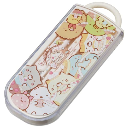 Skater Children's Antibacterial Trio Set Chopsticks Spoon Fork Sumikko Gurashi Okaiyasan Made in Japan TACC2AG-A