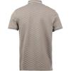 Emporio Armani Ss24 Striped Trim Textured Knit Polo Shirt Men Polo Shirts Gray 8N1FP0-1JHWZ-0650