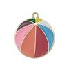 Drip Alloy Football Volleyball, Basketball Baseball Pendant Pendant Diy Homemade Keychain Earrings Jewelry Accessories