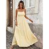 Europe, America 2026 Summer New Vacation Ruffle Edge Slim and Thin Long Suspender Dress Women