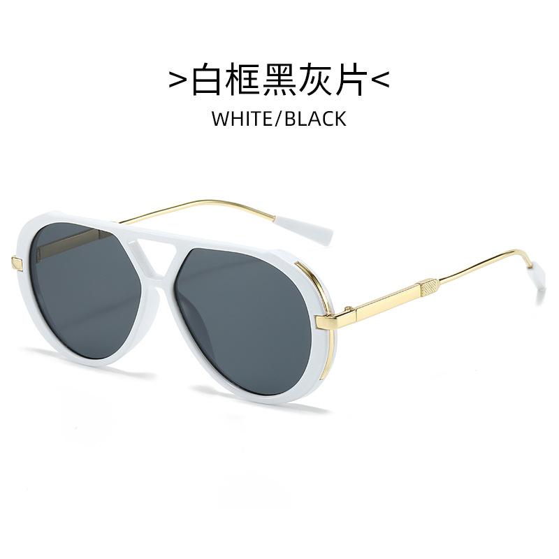 Vintage Pilot Sunglasses Fashion Double Bridge Gradient Multi-color Shades Women Trendy Luxury Design Sun Glasses