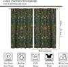 Bohemia Plant Flowers Pattern Blackout Window Curtains   William Morris Art Print Vintage Decor Curtains   for Living Room Bedroom
