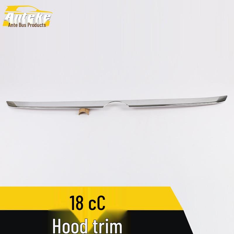 18CC Engine Cover Trim, Bumper Front Lip, Grille Bright Strip Decorative Car Accessories
