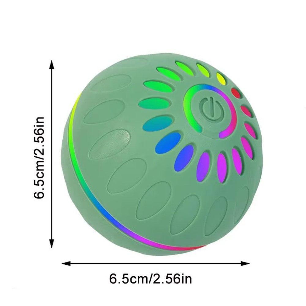 Luminous Interactive Rolling Ball Rechargeable Auto Moving Dog Toy Cat Playmate