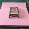 Used Bulova manual winding watch gold rectangle