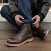 High top men's leather shoes Fashionable and versatile classic styles Leisure Party Daily office Adult high-quality boots Hot