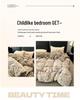 Princess Style Cartoon Shell Super Soft Bed Cover Set - 3 or 4-Piece, All Seasons, Skin-Friendly, Perfect for Dorms