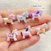 20pcs Mix Mini Colored Cartoon Unicorn Horse Nail Art Flatback Stone Figurines Scrapbook Charm DIY Jewelry Decor Crafts