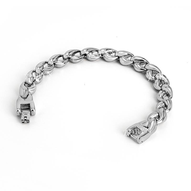 Mens Stainless Steel Cuban Link Bracelet Heavy Duty Black Oxidized Retro Gothic Punk Biker Style Jewelry Adjustable for Men