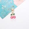 Charming Cherry Pendant Keychain: Cute 3D Fruit Bag & Phone Accessory