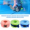 2Pcs Swim Aquatic Cuffs High-Density Foam Water Aerobics Float Ring Swimming Fitness Training Aid Pool Exercise Equipment