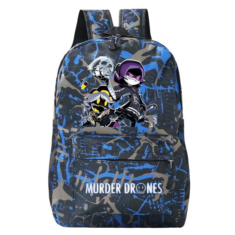Murder Drones Personality Printing Trend Student School Bag Multifunctional Outdoor Travel Backpack