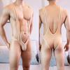 Seksowne męskie body męskie prążkowane tkaniny jockstrap trykot bielizna kombinezony zapaśnicze body podkoszulek bielizna męska body modelujące