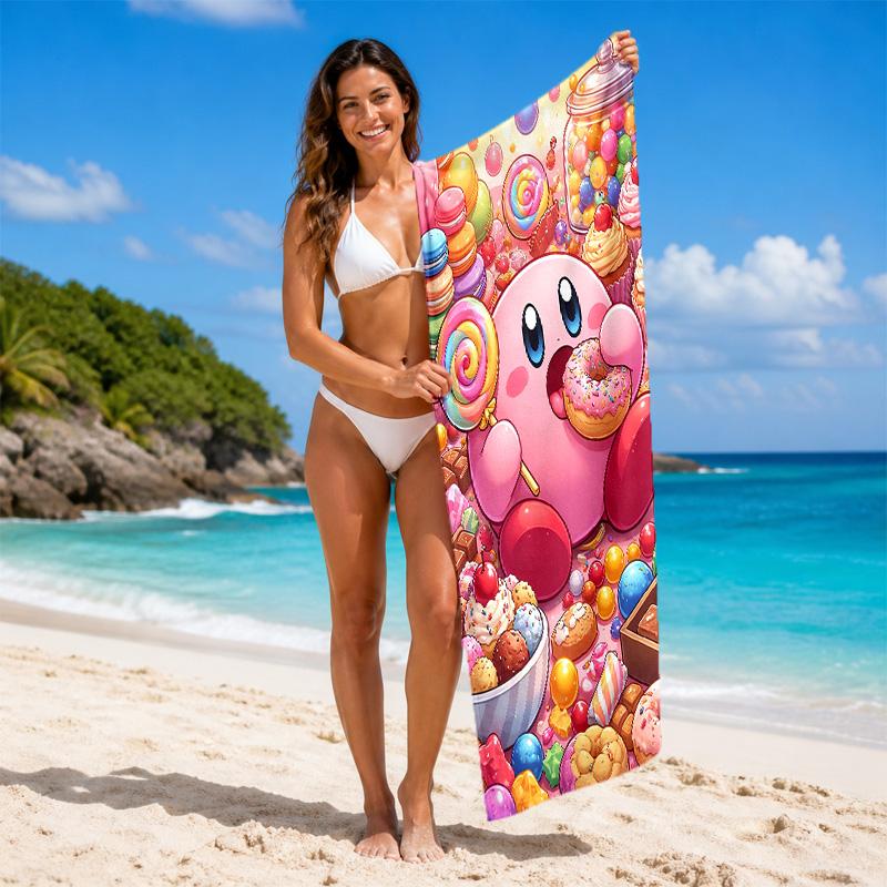Kirby Quick Dry Microfiber Beach Towel Soft Absorbent Sand Resistant Towel For Beach Pool Travel Summer