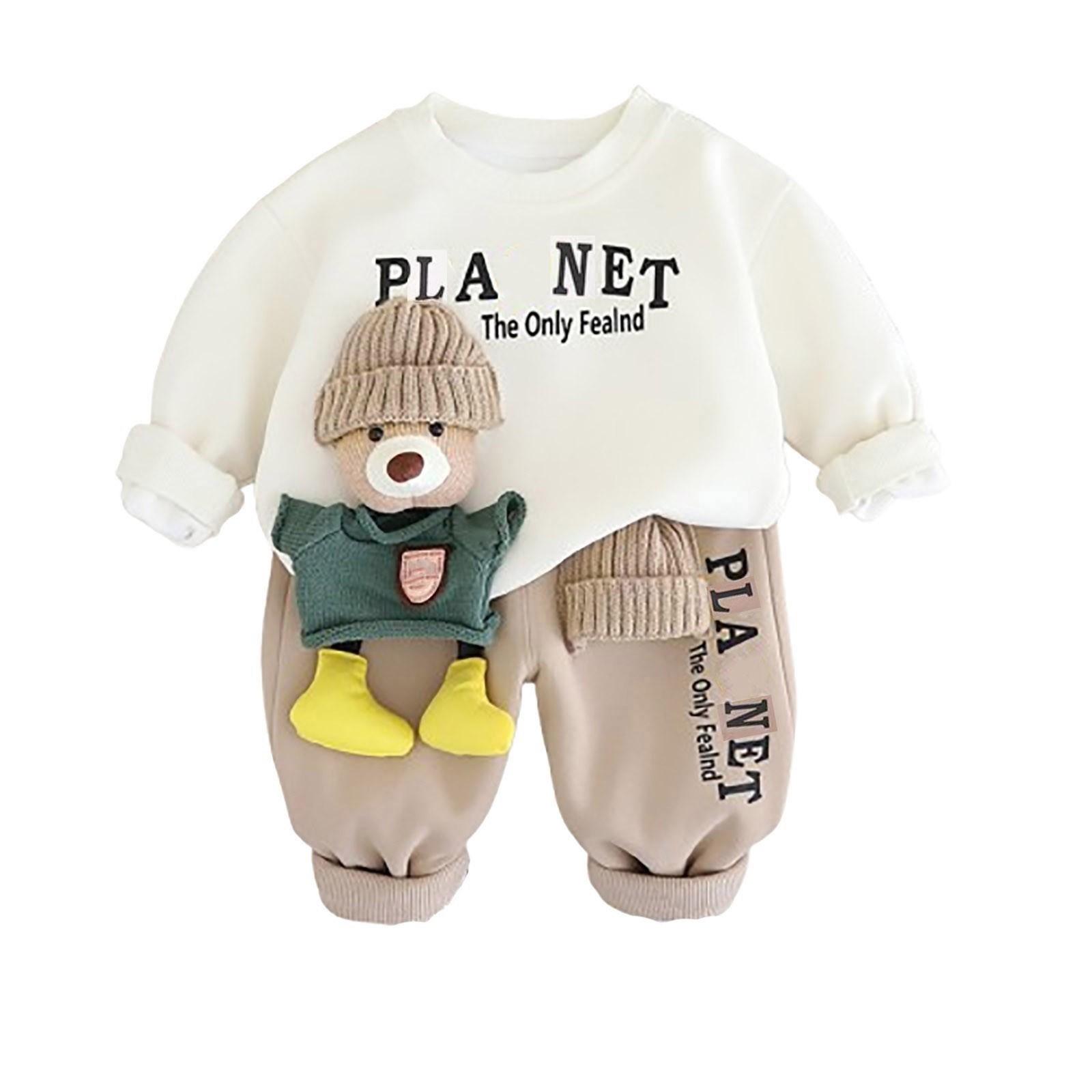 

Костюм-толстовка для мальчиков, детская одежда, костюм из двух частей 130 белый