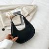 Aligator Half--moon Shoulder Bag for Women Fashion Underarm Bag Design Ladies Armpit Bag