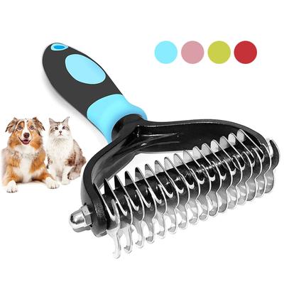 Spazzola Rimuovi Peli per Animali a Doppia Faccia Strumenti per la Pulizia del Cane Accessori Taglio Pelo Spazzola Pettine per Toelettatura Gatto per Cucciolo Cura Animali