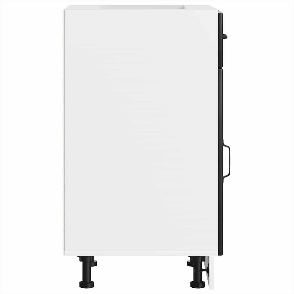Kitchen Base Cabinet „Lucca” Black Glued Wood