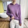 Women's Pure Wool Hooded Knit Sweater with Raglan Sleeves for Autumn and Winter