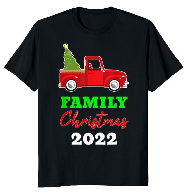 NEW LIMITED Merry Christmas Family 2022 Classic Novelty Tee S