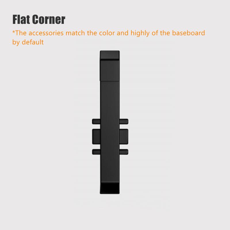 

H60/80 мм Тонкий светодиодный плинтус, простой алюминиевый профиль, напольный плинтус, полоса света, металлический настенный плинтус, угловой линейный светильник 1pc