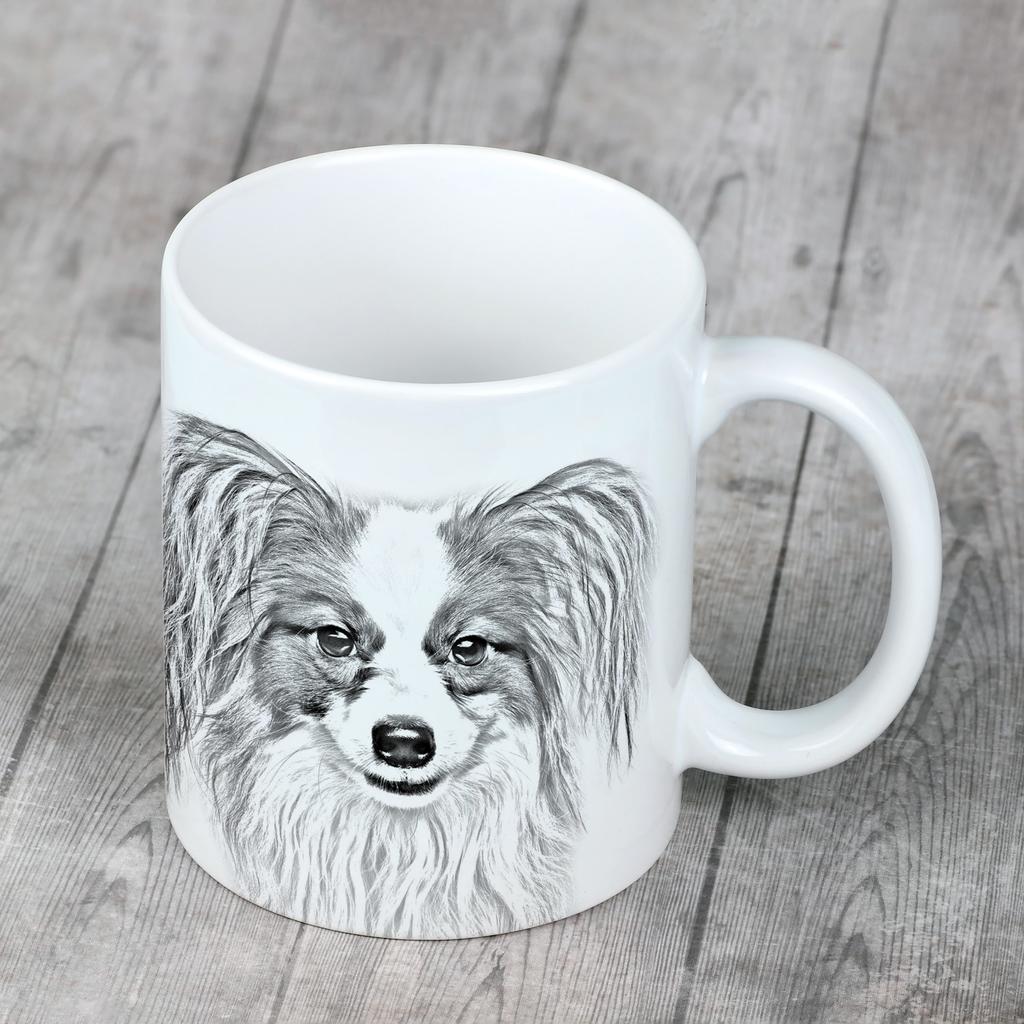 Papillon, Continental Toy Spaniel, Butterfly Dog - Cup with a Dog, Personalized Cup with a Print, a Classic Gift for Everyone from the Art-Dog Brand