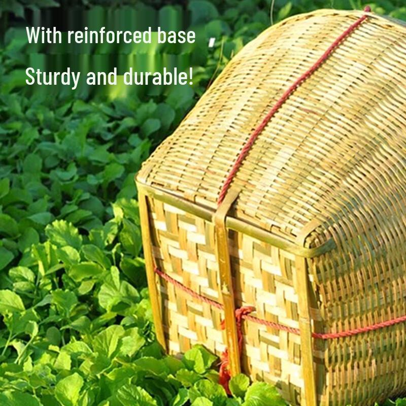 Large Industrial Bamboo Woven Storage Basket
