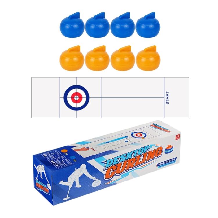 Portable Curling Ball Game Indoor Kids Adults Sports Game for Adults Kids Families Funny Tabletop Board Game Enduring