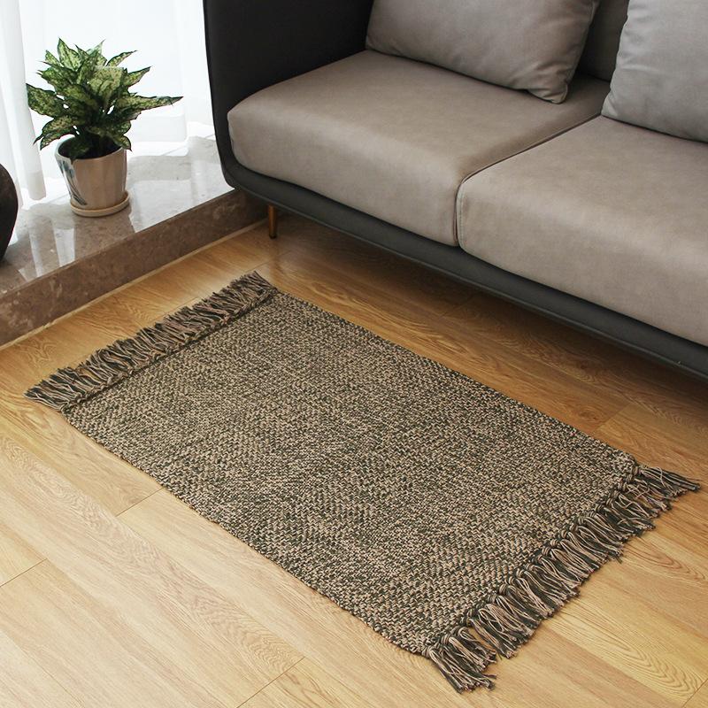 Brilliant Woven Cotton Linen Rugs for