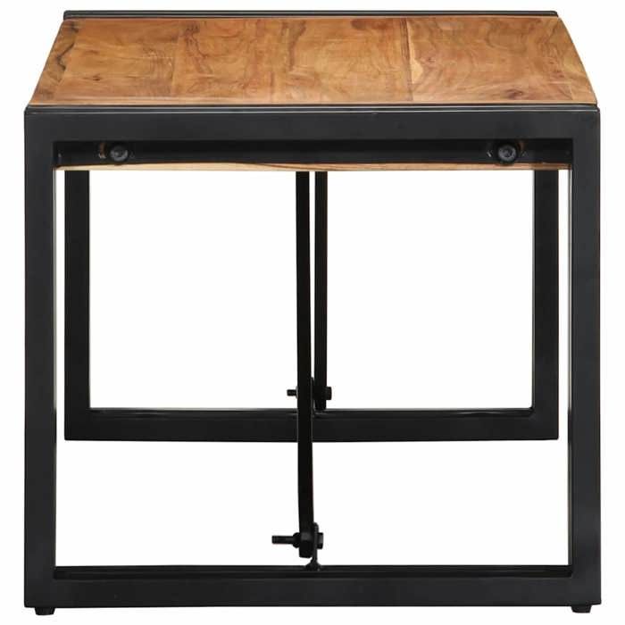 VidaXL Table basse 80x40x35 cm bois massif d'acacia, table latérale, table de salon, table d'accent, bout de canapé, table 4016678