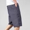 Summer Cropped Men's Cotton Shorts Loose Straight Leg Casual Workwear Shorts Trousers Men’s