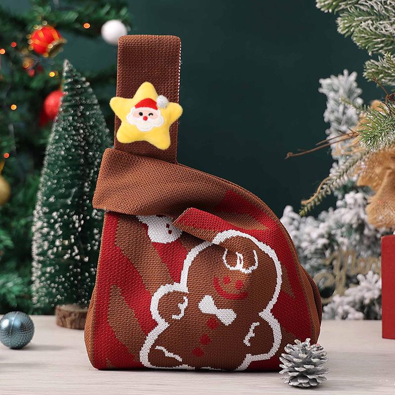 Santa Claus Apple Gift Bag for Children - Christmas Eve Candy & Peace Apple Packaging