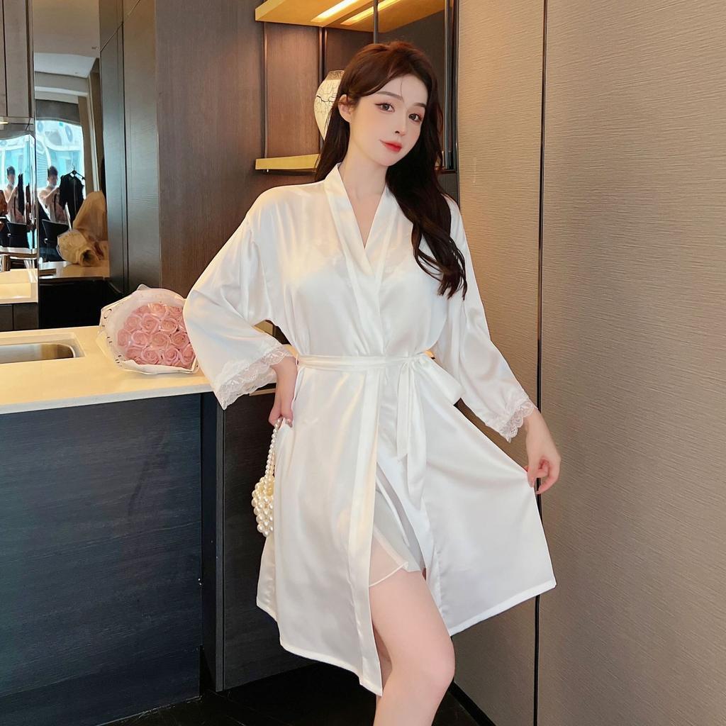 Reine Begierde erste Liebe Brustpolster Träger Nachthemd Damen Sommer Eis Seide Oberfläche sexy rückenfrei Privatzimmer Atmosphäre Pyjama Loungewear