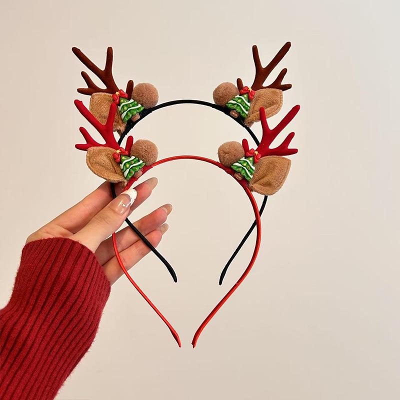 Mori Style Reindeer Antler Fairy Headband: Women's Christmas Hair Clip Decoration Props
