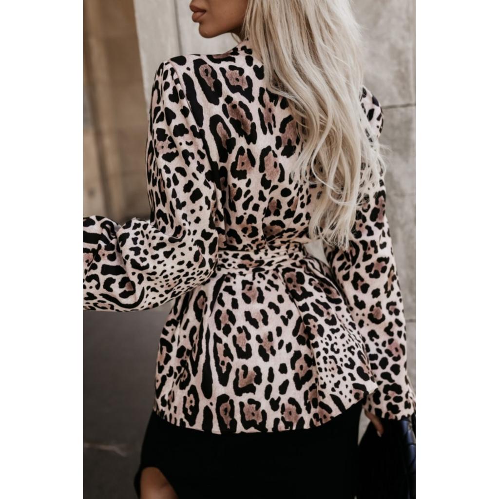 Sacou Casual Nou cu Imprimeu Toamnă Iarnă, Top Outerwear pentru Femei Stil European American pentru Moda Transfrontalieră