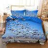 Boys Duvet Cover Set for Kids Children Teens, Aviation Aircraft Runway Bedding Set 3D Airplane Comforter Cover with Pillowcases