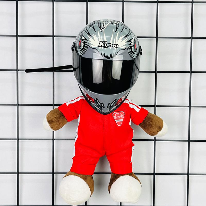 Motorcycle Helmet Rabbit Pattern Decoration Trunk Pendant Bear Helmet Riding Motorcycle Brigade
